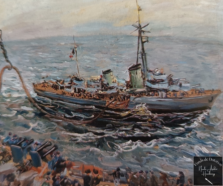 1947 Ravitaillement en mer sur le Richelieu