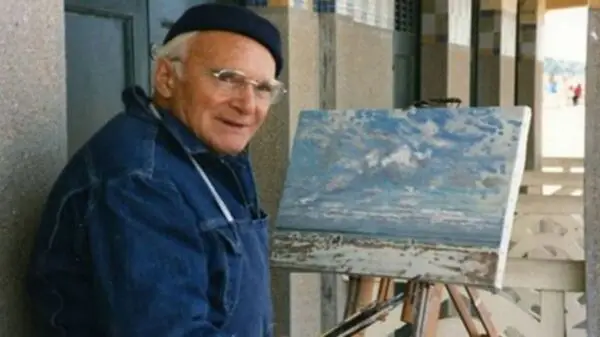 André Hambourg à la mer